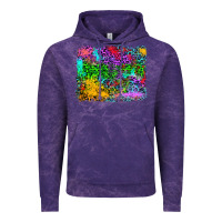 Cloud Purple colorful leopard background Vintage Hoodie - RanaPortraitStore