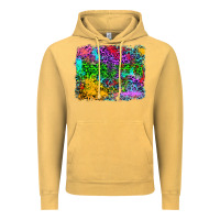 Vintage Mustard colorful leopard background Vintage Hoodie - RanaPortraitStore