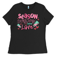 Black season everything with love Ladies Tee - MaliasSmallBusiness