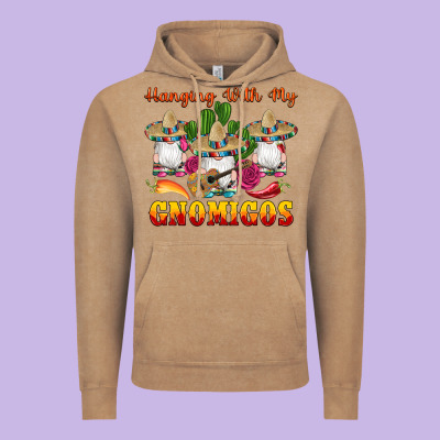 Hanging With Gnomigos Vintage Hoodie Designed By Artiststas