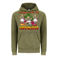 Vintage Olive hanging with gnomigos Vintage Hoodie - Artiststas