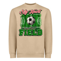 Mushroom My heart is on that court Soccer Heavyweight Sweatshirt - HowdyJamesFarm