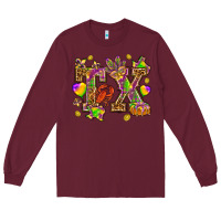 Burgundy Texas Mardi Gras Long Sleeve Tee - NancyCooperArtShop