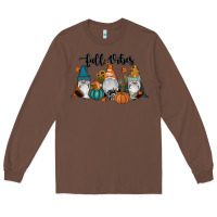Chestnut Fall Vibes Gnomes Long Sleeve Tee - RanaPortraitStore