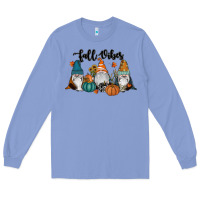 Colony Blue Fall Vibes Gnomes Long Sleeve Tee - RanaPortraitStore