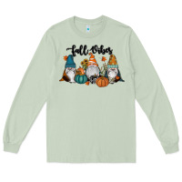 Matcha Fall Vibes Gnomes Long Sleeve Tee - RanaPortraitStore