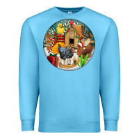 Ocean Blue Christmas coop ornament Premium Sweatshirt - FaDigitalArtStudio