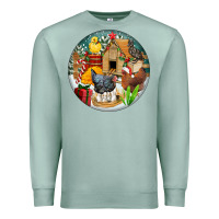 Seafoam Christmas coop ornament Premium Sweatshirt - FaDigitalArtStudio