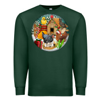 Sports Green Christmas coop ornament Premium Sweatshirt - FaDigitalArtStudio