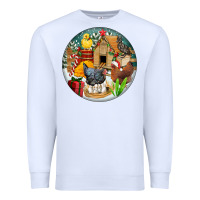 White Christmas coop ornament Premium Sweatshirt - FaDigitalArtStudio