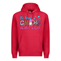 Cardinal be kind gnome matter what Premium Hoodie - OliviaCreatesArt