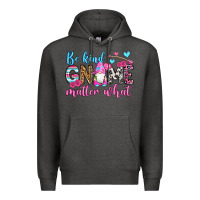 Charcoal Heather be kind gnome matter what Premium Hoodie - OliviaCreatesArt