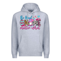 Heather Grey be kind gnome matter what Premium Hoodie - OliviaCreatesArt