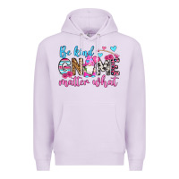 Lilac be kind gnome matter what Premium Hoodie - OliviaCreatesArt