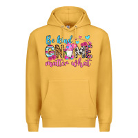 Mustard be kind gnome matter what Premium Hoodie - OliviaCreatesArt