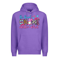 Purple be kind gnome matter what Premium Hoodie - OliviaCreatesArt