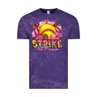 Cloud Purple strike out cancer softball Vintage Tee - Artiststas