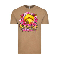 Strike Out Cancer Softball Vintage Tee | Teevron