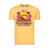 Vintage Mustard strike out cancer softball Vintage Tee - Artiststas