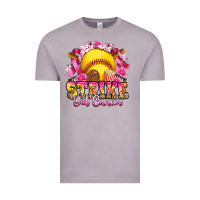 Vintage Zinc strike out cancer softball Vintage Tee - Artiststas