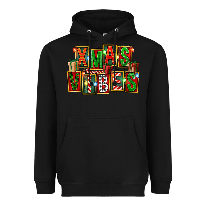 Christmas Xmas Vibes Heavyweight Hoodie by FaDigitalArtStudio | Teevron