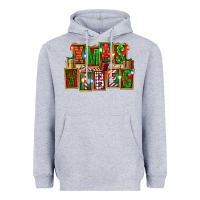 Heather Grey Christmas xmas vibes Heavyweight Hoodie - FaDigitalArtStudio