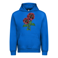 Cobalt 2 Chocolate sunflower Urban Hoodie - LillyAllenDesigns