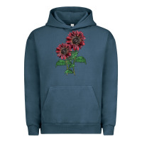 Pigment Midnight Navy 2 Chocolate sunflower Urban Hoodie - LillyAllenDesigns