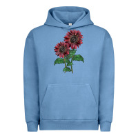 Pigment Pebble Blue 2 Chocolate sunflower Urban Hoodie - LillyAllenDesigns