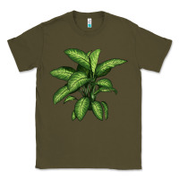Army Green Dumb Cane Classic Tee - LillyAllenDesigns