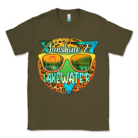 Army Green sunshine & lakewater Classic Tee - JahusDesignShop