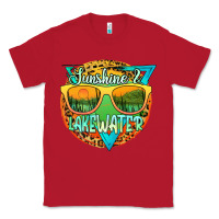 Red sunshine & lakewater Classic Tee - JahusDesignShop