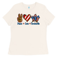 Bone Peace Love Fireworks Ladies Tee - Jasminsmagicworld