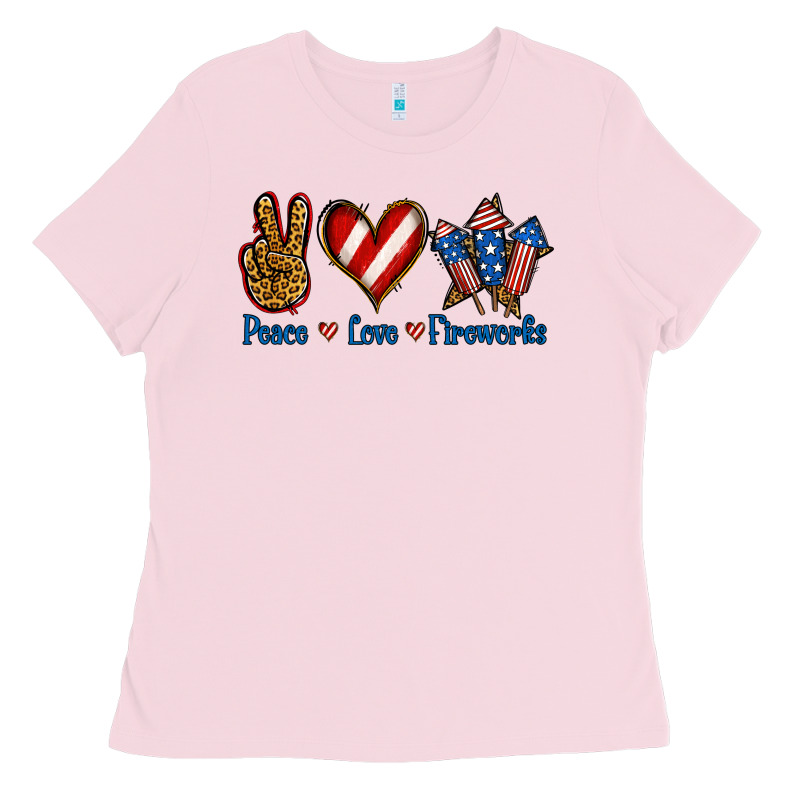 Peace Love Fireworks Ladies Tee by Jasminsmagicworld | Teevron