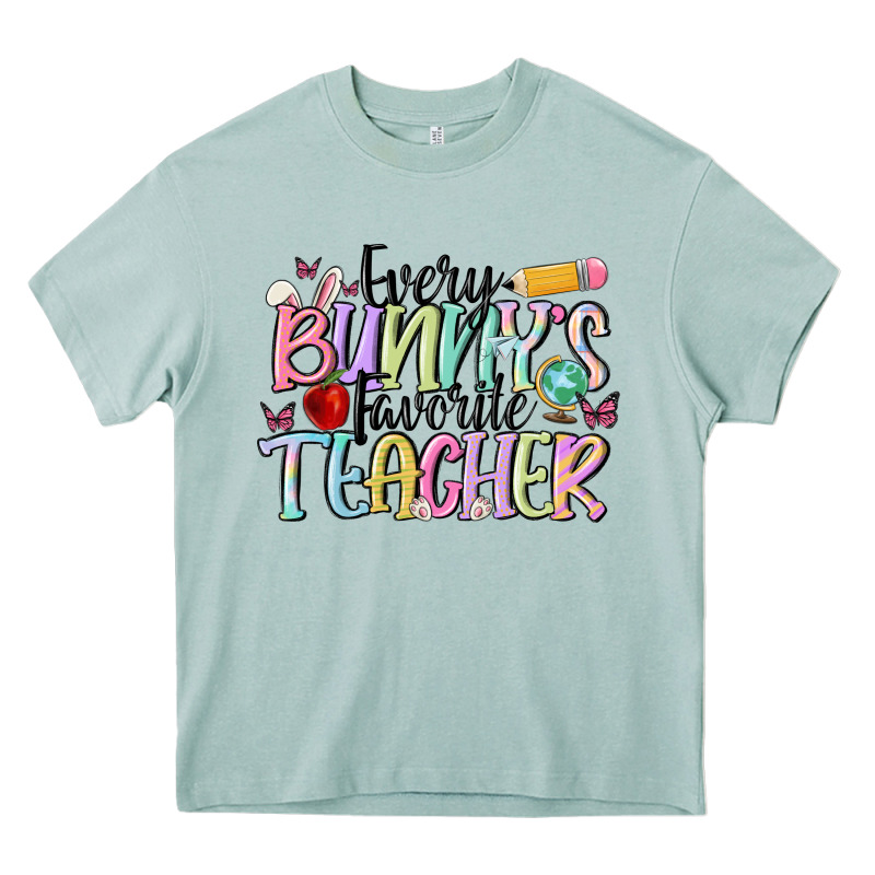 Every Bunny's Favorite Teacher Heavy Core Tee by MaliasSmallBusiness | Teevron