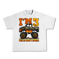 Lunar Rock i'm three this is how i roll monster truck birthday Urban Heavy Tee - Jasminsmagicworld