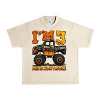 Sandshell i'm three this is how i roll monster truck birthday Urban Heavy Tee - Jasminsmagicworld