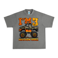 Tornado i'm three this is how i roll monster truck birthday Urban Heavy Tee - Jasminsmagicworld