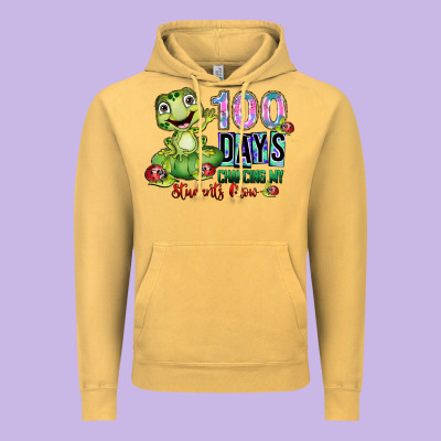 100 Days Chancing My Students Crow Vintage Hoodie Designed By Sublimationcraftshop