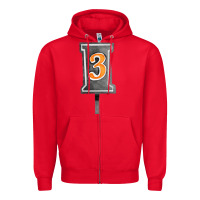 Red marker 3 chain fa element Zipper Hoodie - FaDigitalArtStudio