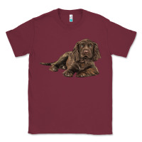 Burgundy Sussex Spaniels llustrations Classic Tee - LillyAllenDesigns