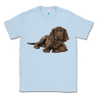Dusty Blue Sussex Spaniels llustrations Classic Tee - LillyAllenDesigns