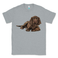 Heather Grey Sussex Spaniels llustrations Classic Tee - LillyAllenDesigns