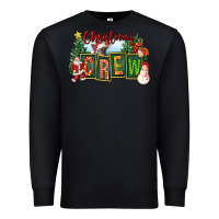 Black Christmas Crew Premium Sweatshirt - FaDigitalArtStudio
