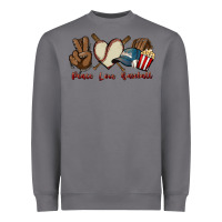 Storm Peace love Baseball Heavyweight Sweatshirt - HowdyJamesFarm