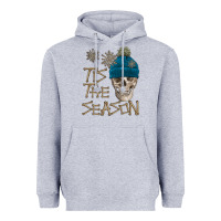 Heather Grey skull tis the season winter Heavyweight Hoodie - FaDigitalArtStudio
