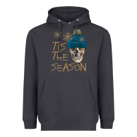 Smoke skull tis the season winter Heavyweight Hoodie - FaDigitalArtStudio