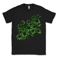 Black Botanical Schefflera Illustrations Classic Tee - LillyAllenDesigns