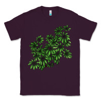 Plum Botanical Schefflera Illustrations Classic Tee - LillyAllenDesigns