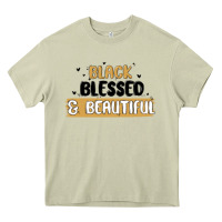 Mossy black blessed & beautiful Heavy Core Tee - MaliasSmallBusiness